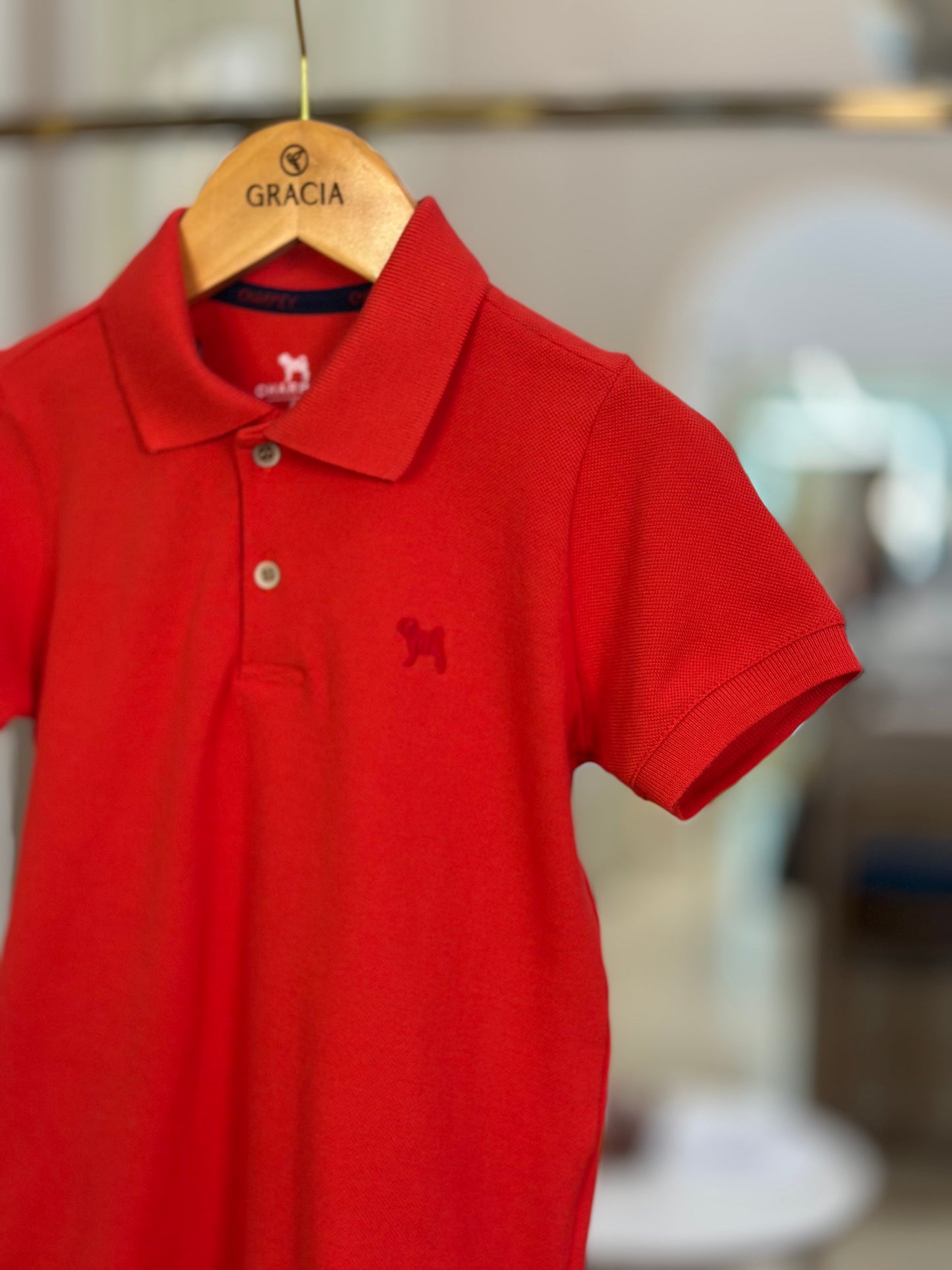 Polo Infantil Piquet Vermelho - Charpey