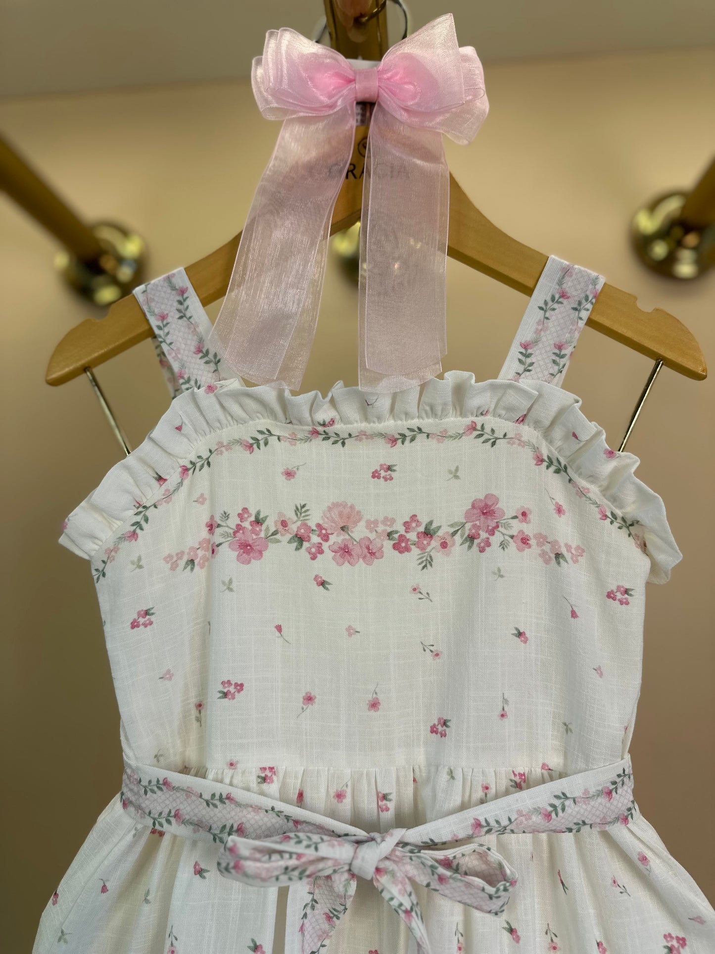 Vestido Infantil Algodão Little Flowers - Petit Cherie