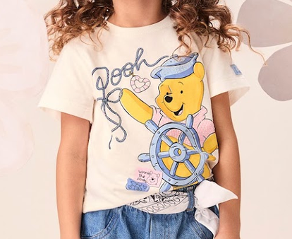 Blusa Infantil Pooh Marinheiro - Momi