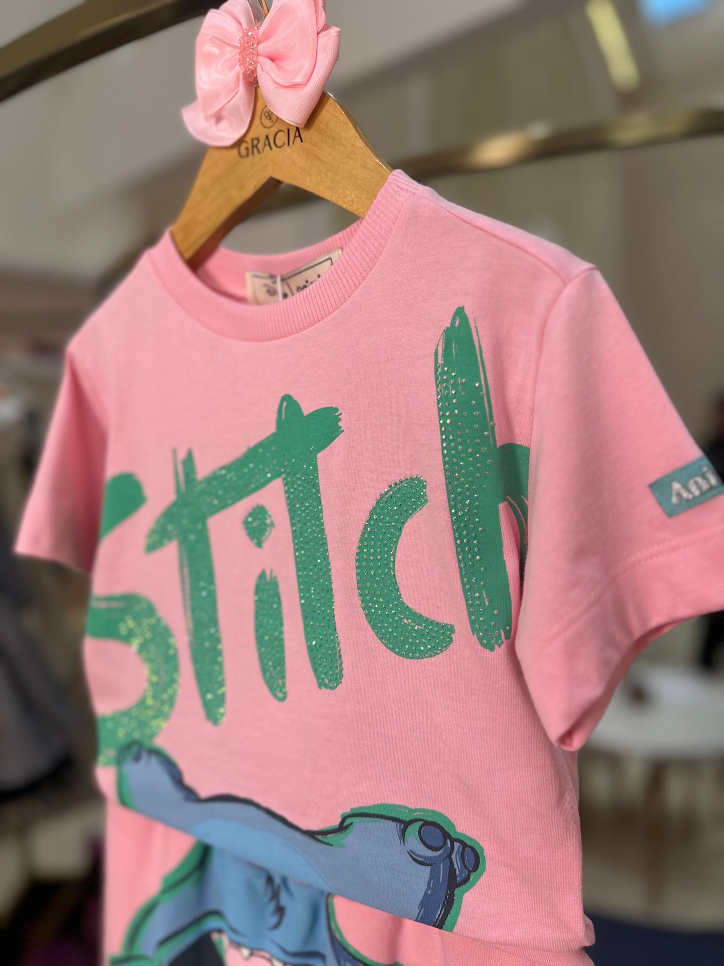 Conjunto Infantil Stitch Blossom - Animê