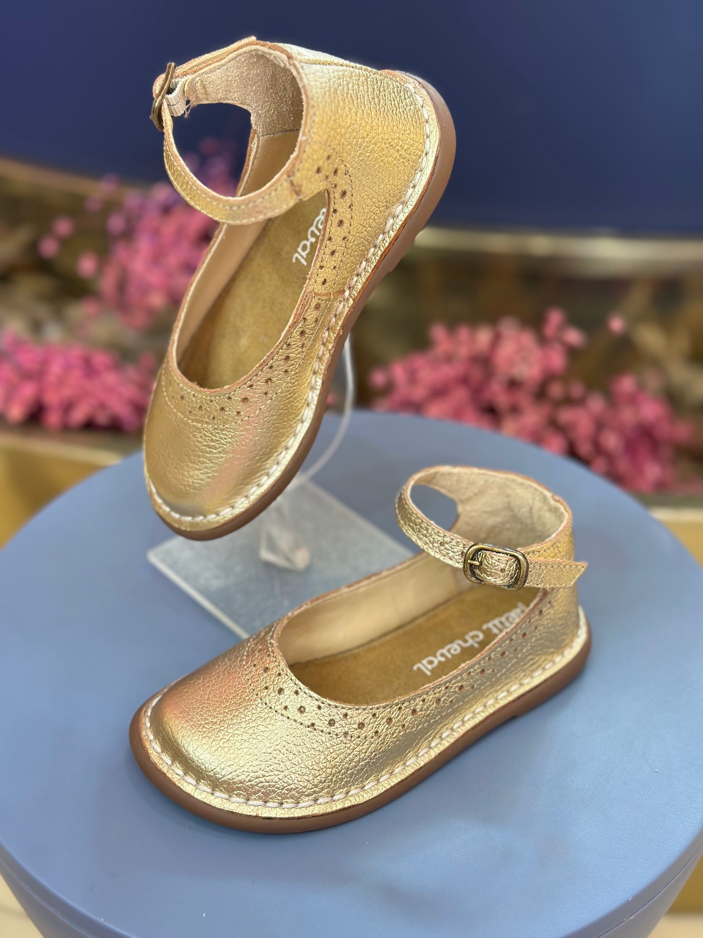 Sapato Infantil Patinete Doré - Petit Cheval
