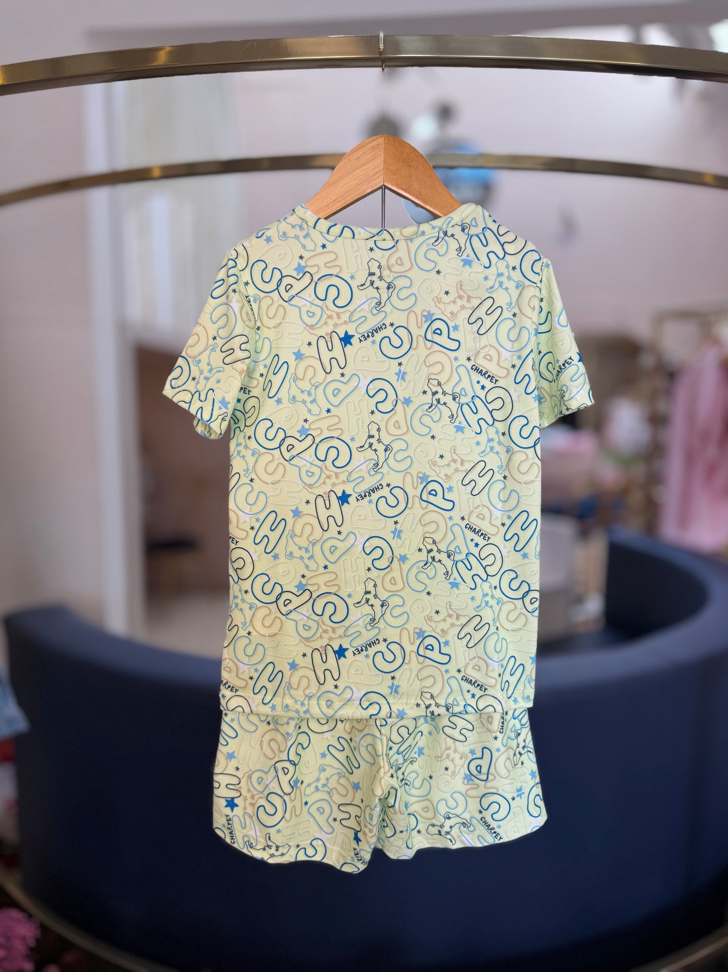 Pijama Infantil Blusa e Shorts Suede Verde - Charpey