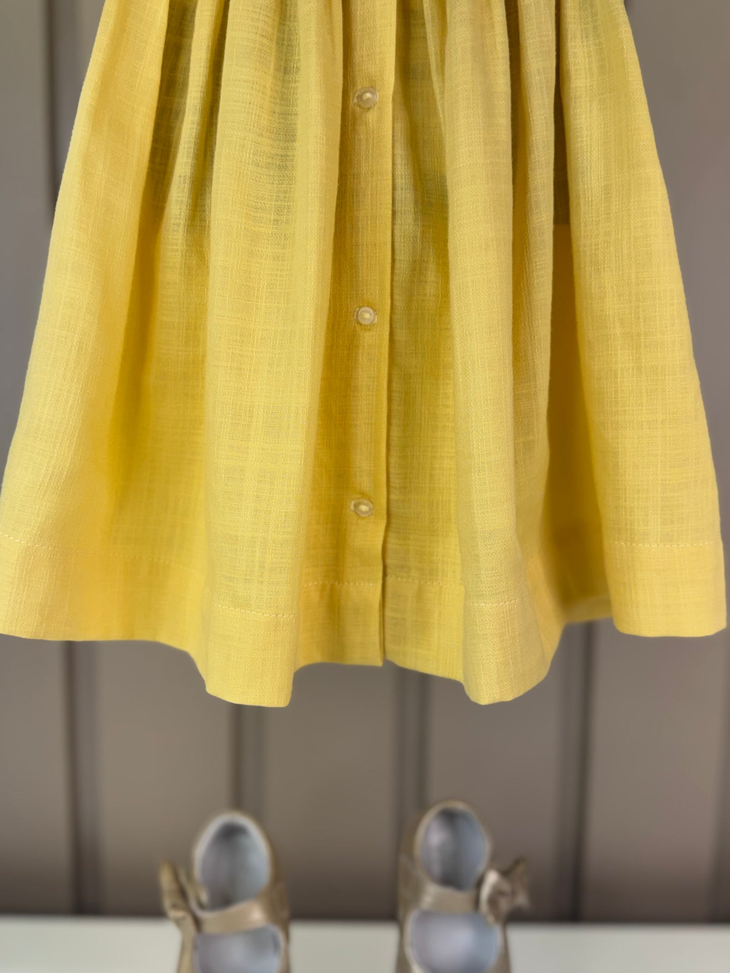 Batinha Bebê Algodão Bordado Serena Amarelo - Gracia