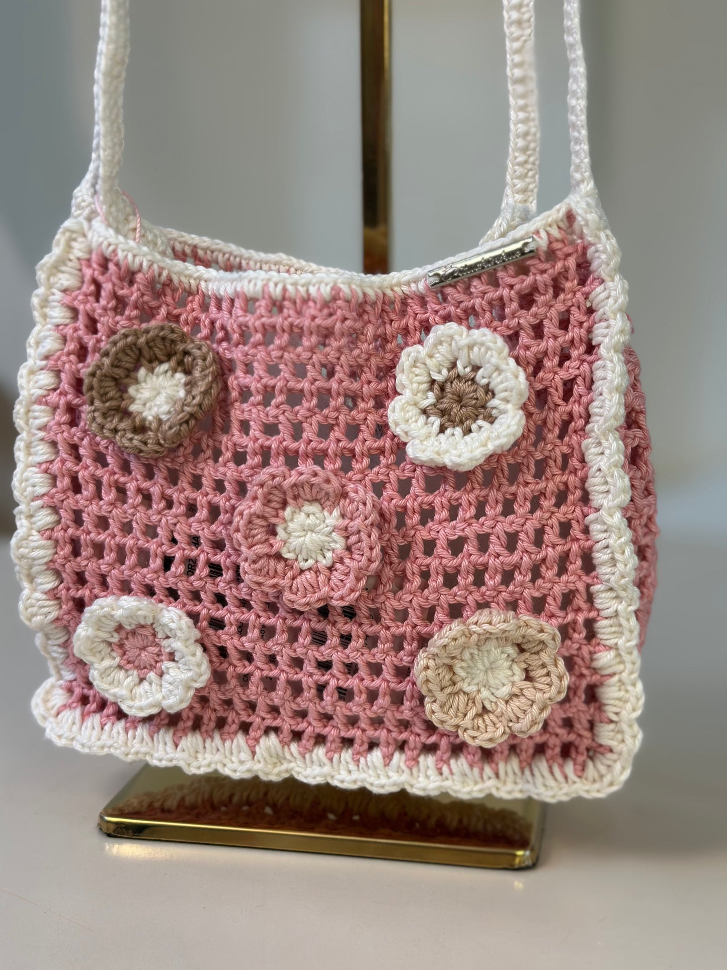 Bolsa Infantil Crochê Florzinhas Dolce - Pituchinhus