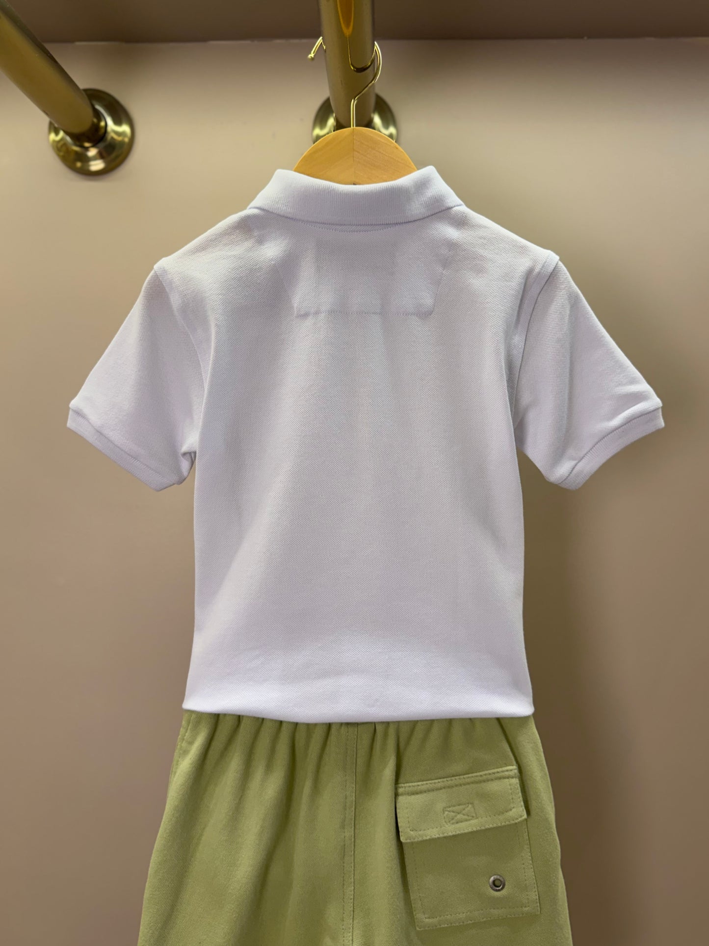 Shorts Infantil Piquet Cordão Verde - Dudes
