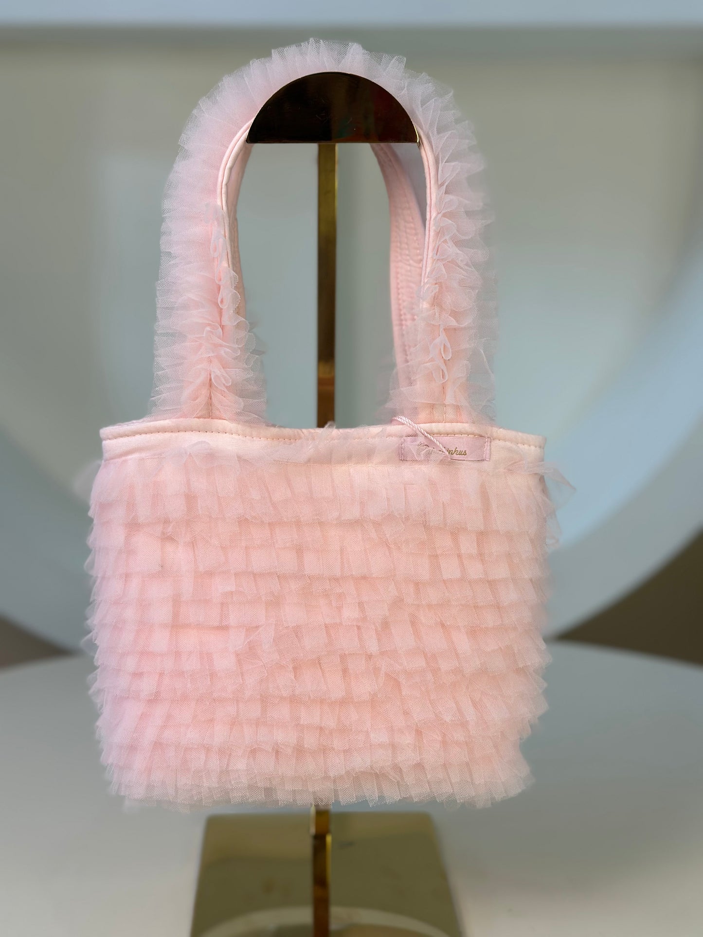 Bolsa Infantil Frufru Tule Rosa Fada - Pituchinhus