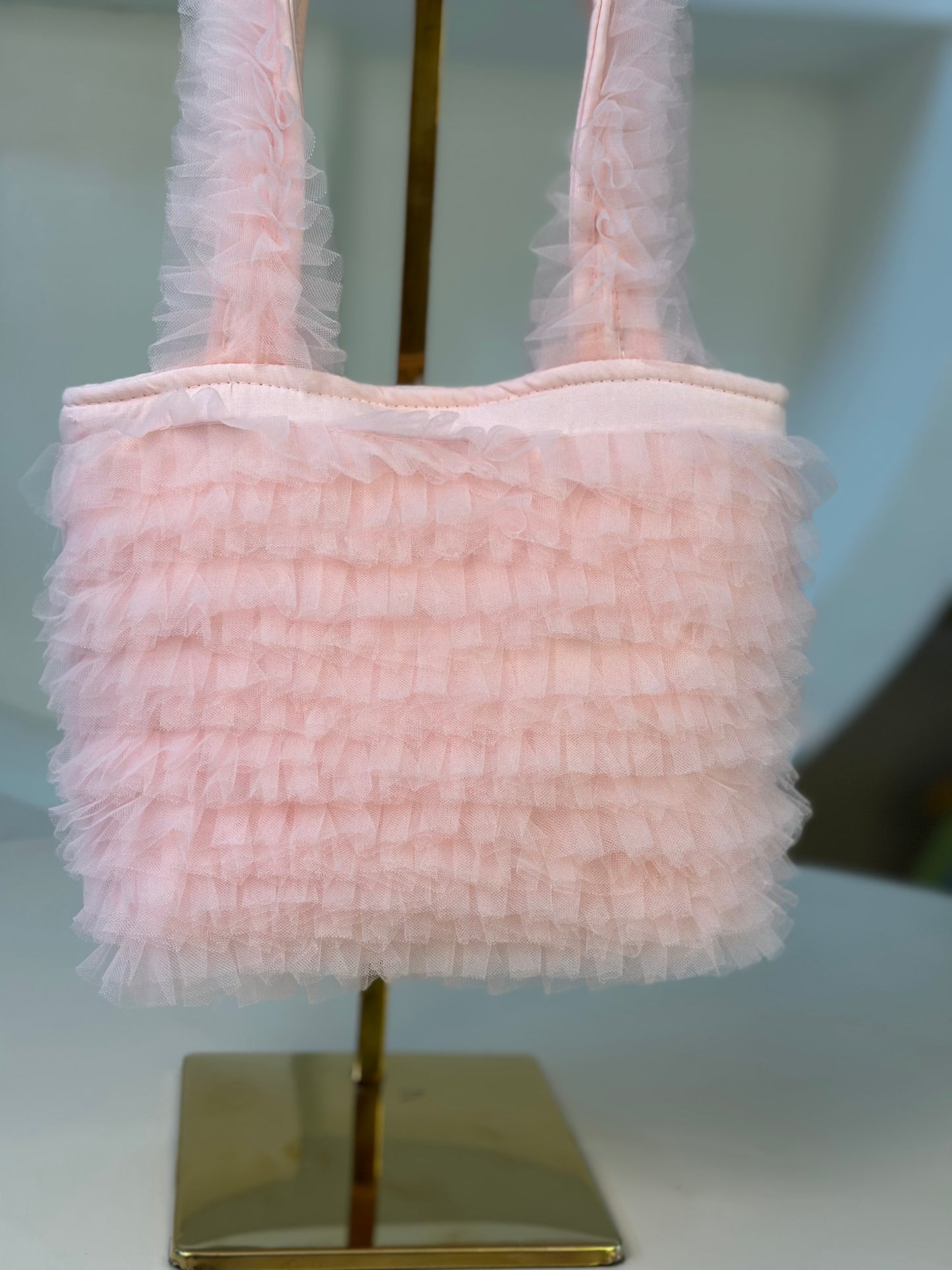 Bolsa Infantil Frufru Tule Rosa Fada - Pituchinhus