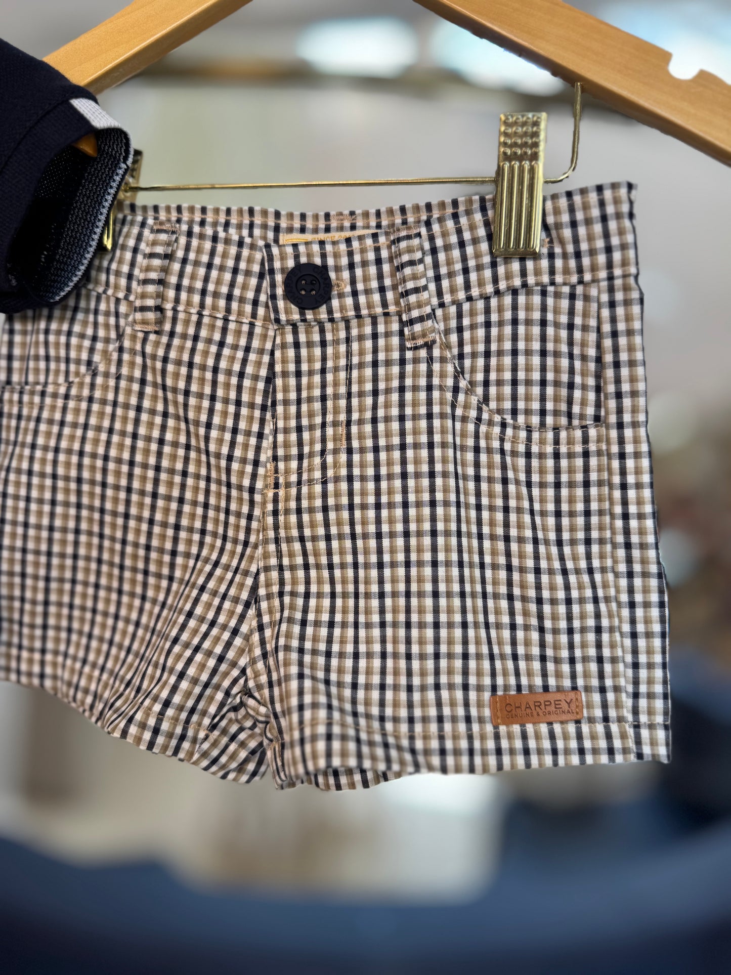 Conjunto Bebê Body Polo Marinho e Bermuda - Charpey