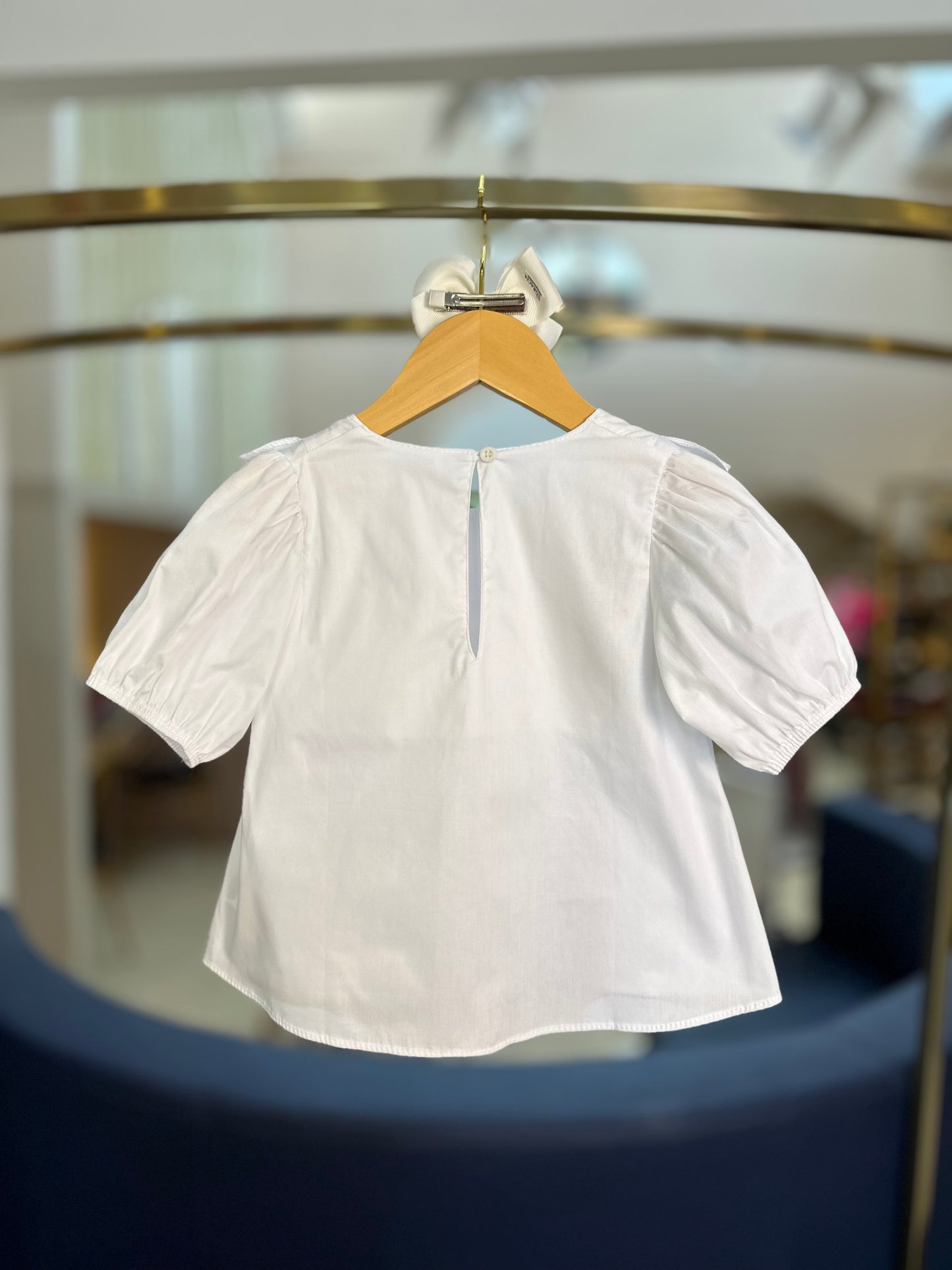 Bata Infantil em Tricoline Off White - Charpey