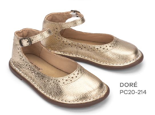 Sapato Infantil Patinete Doré - Petit Cheval