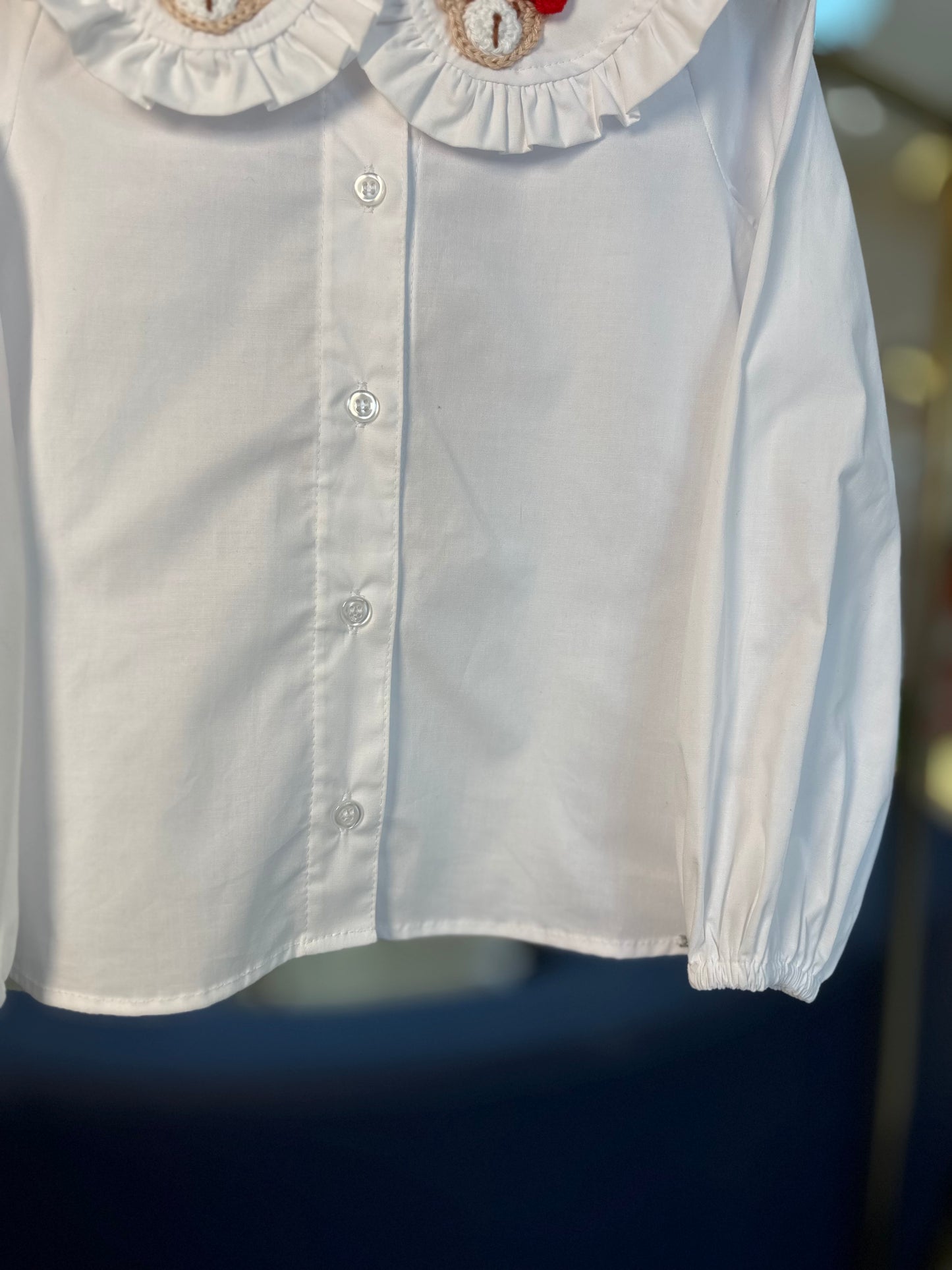Camisa Infantil Babadinhos Ursas Crochê - Pituchinhus