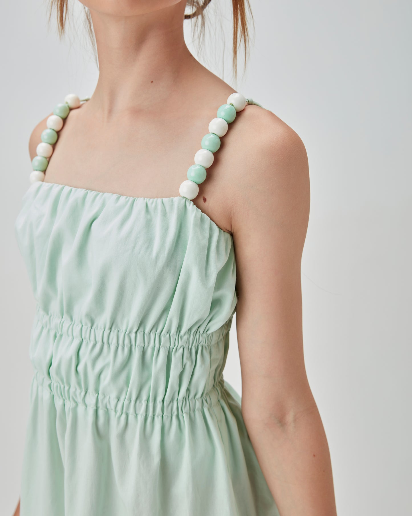 Vestido Teen Alças Bolinhas Bicolor - Two In
