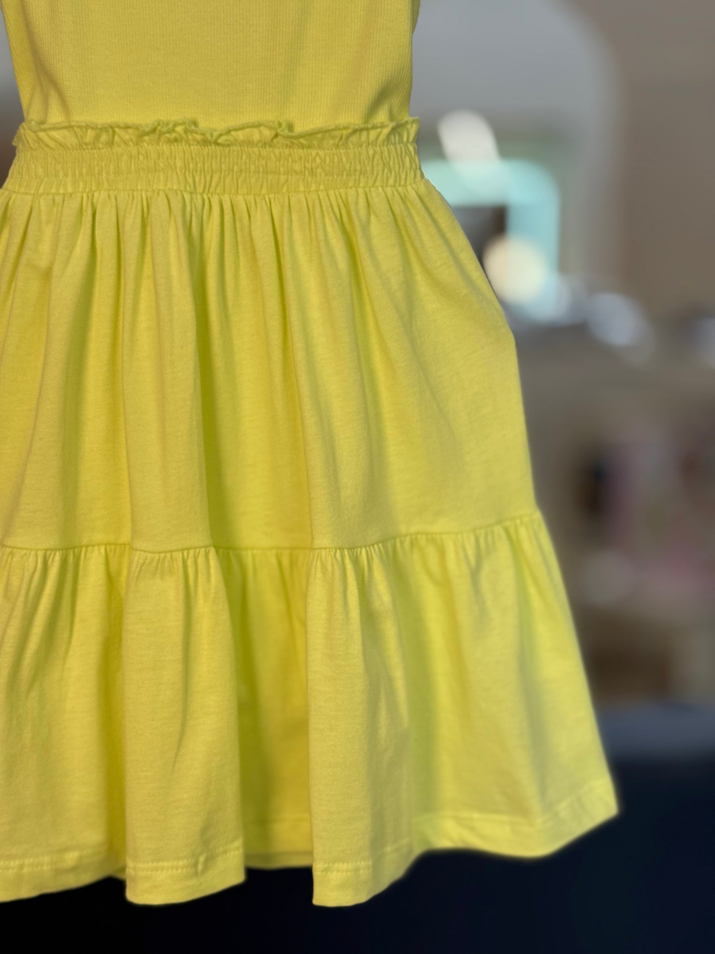 Vestido Infantil Regata Saia Marias Verde Melão - Momi