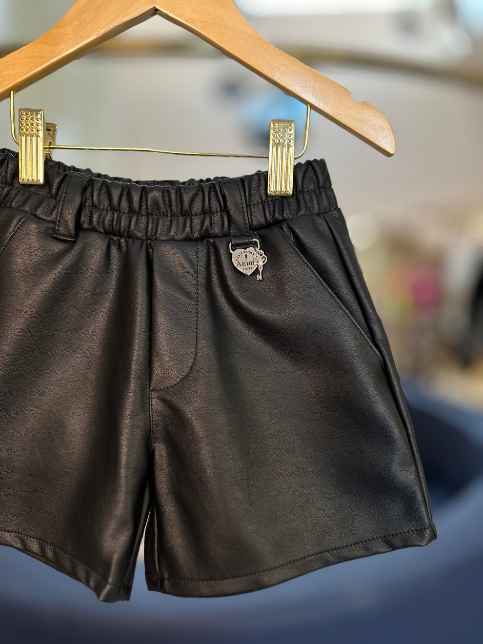 Conjunto Infantil Stitch e Xepa Blusa e Shorts Couro Tech - Animê