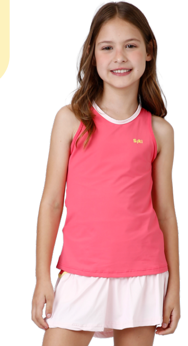 Conjunto Infantil Regata Júlia Chloe e Saia Flávia Beach Tennis - Siri Sport