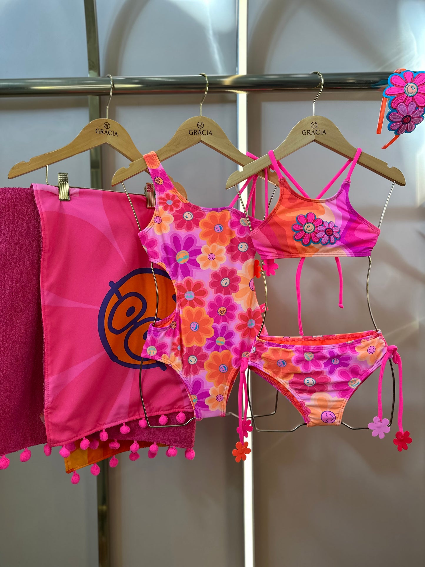 Toalha de Praia Infantil Cristal Happy Flower - Siri Kids