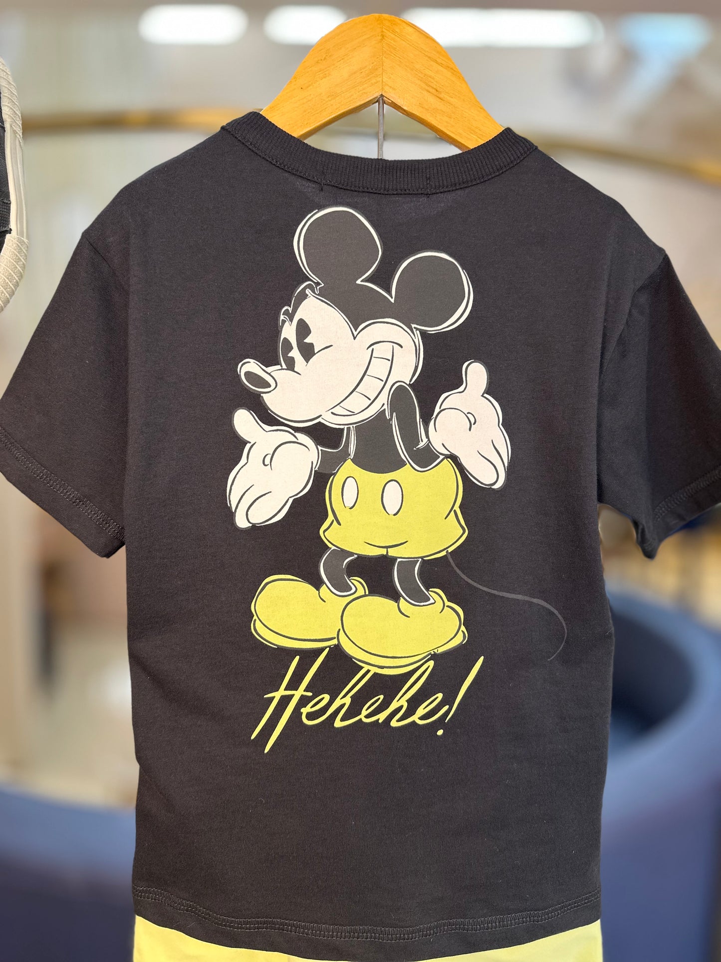 Conjunto Infantil T-Shirt Mickey e Bermuda Verde Melão - Youccie