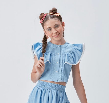Blusa com babados Two In - Gracia