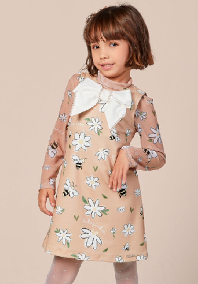 Vestido Infantil Abelhinha - Luluzinha