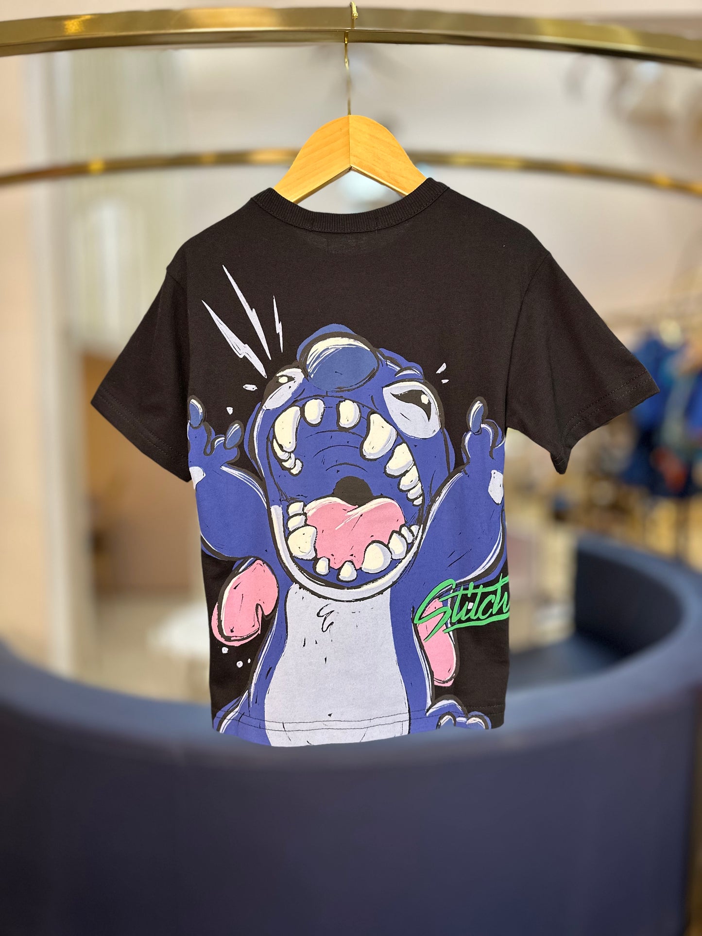 Conjunto Infantil T-Shirt Stitch e Bermuda Listrada - Youccie