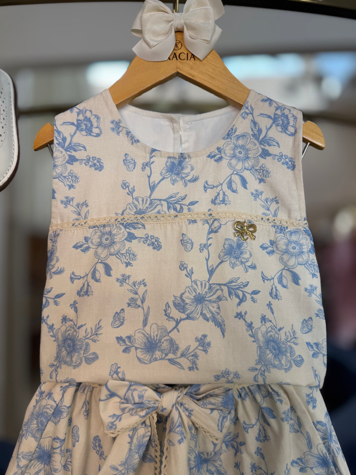 Conjunto Infantil Blusa e Shorts Algodão Toile Du Jour Azul - Charpey