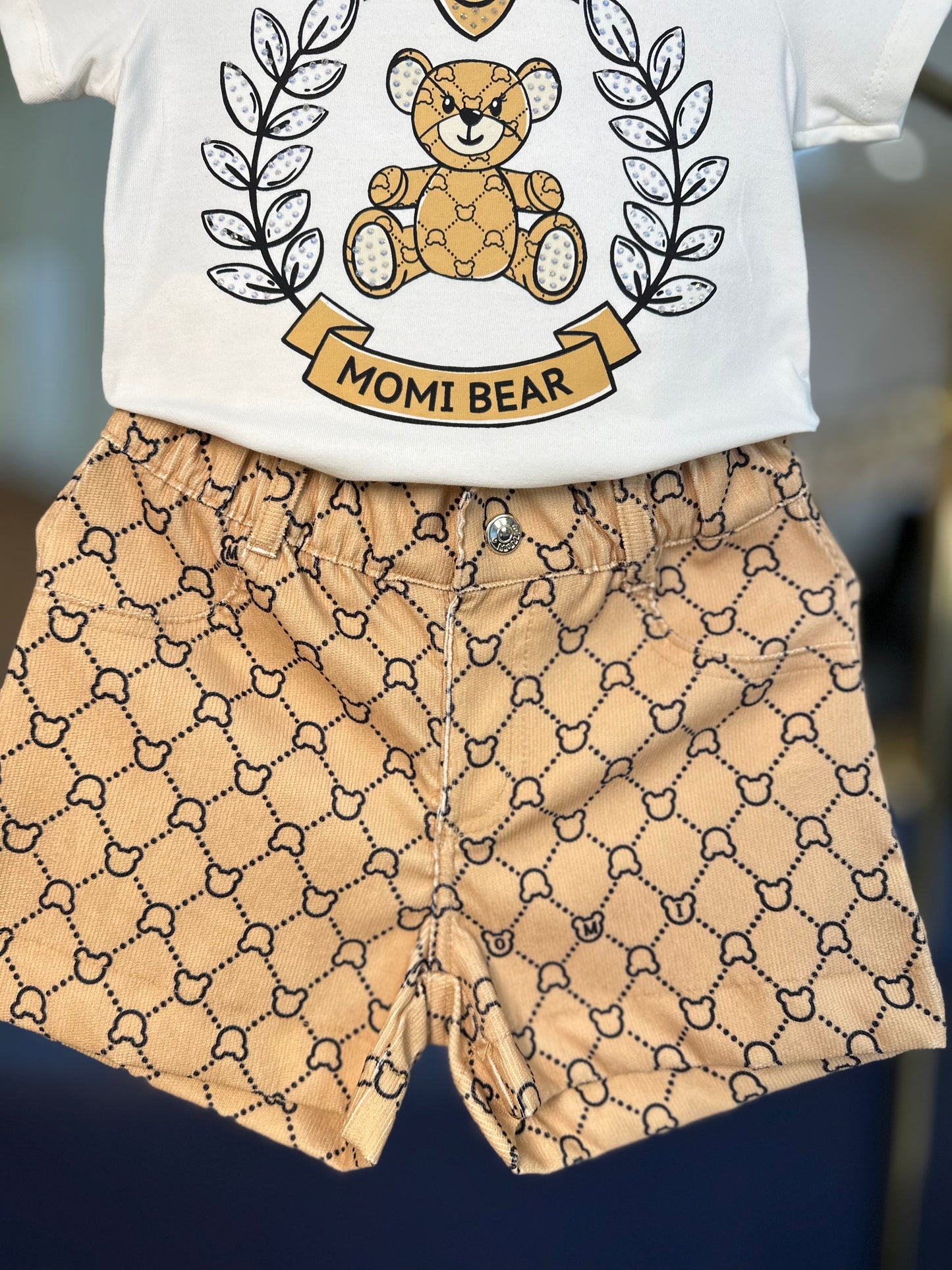 Conjunto Infantil Bear Blusa MC e Shorts - Momi