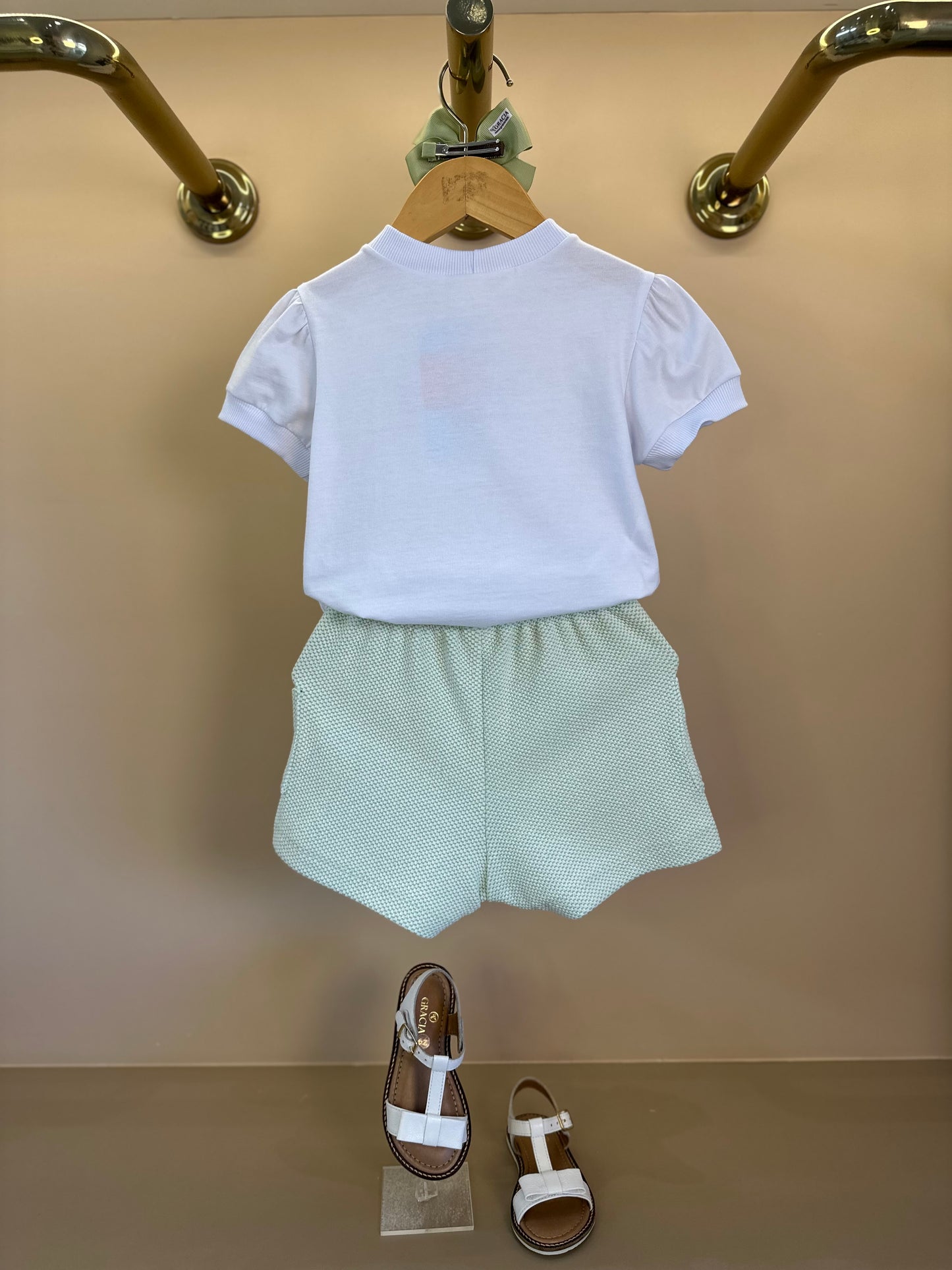 Conjunto Infantil Blusa Abacaxi Bordado e Shorts Bolsos - Beabá