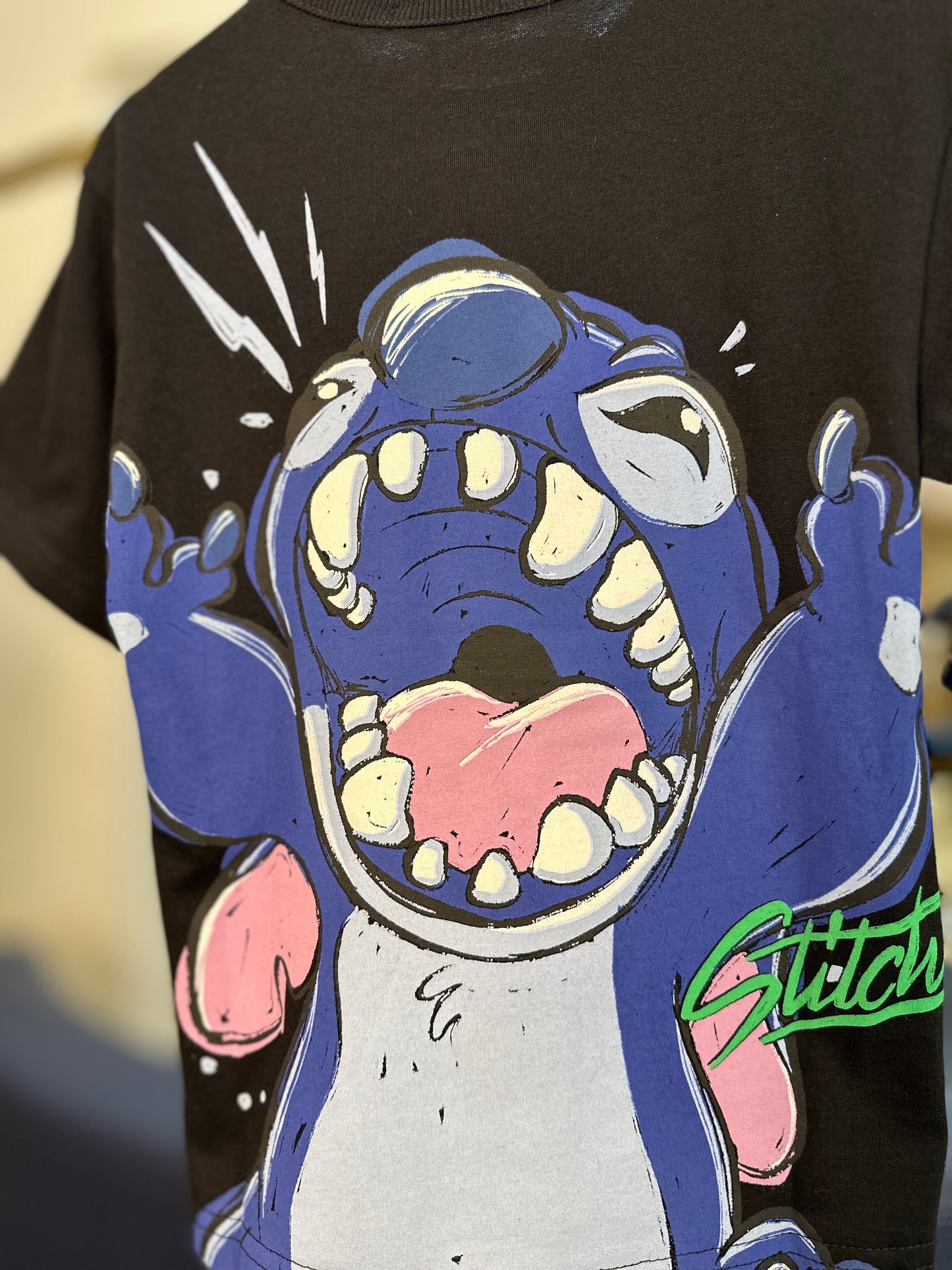 Conjunto Infantil T-Shirt Stitch e Bermuda Listrada - Youccie