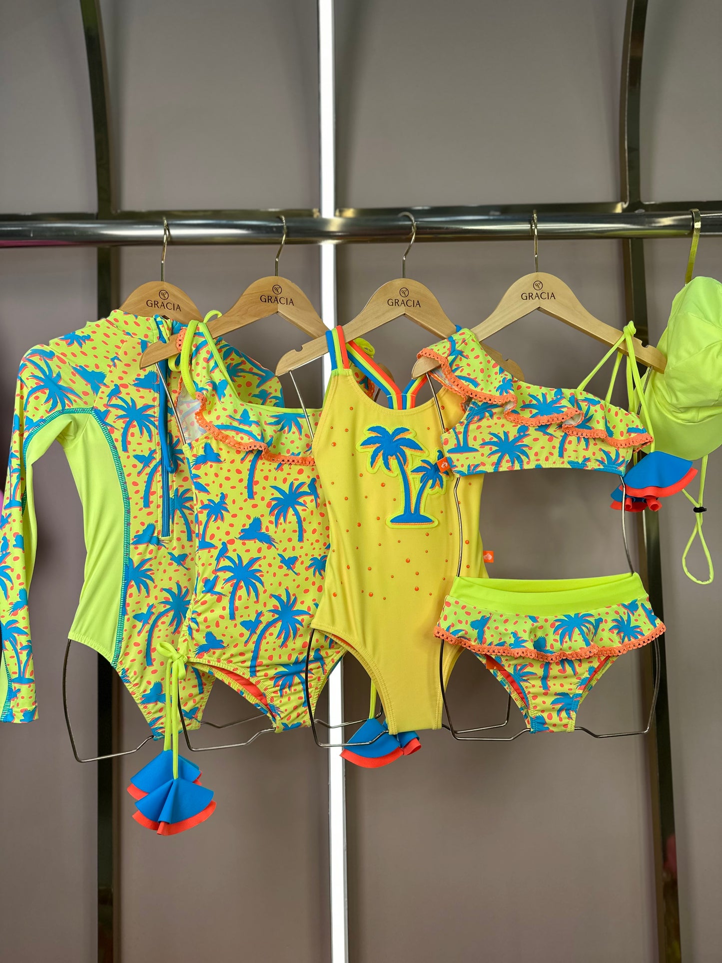 Maiô Infantil Talita Strass Tropical - Siri Kids
