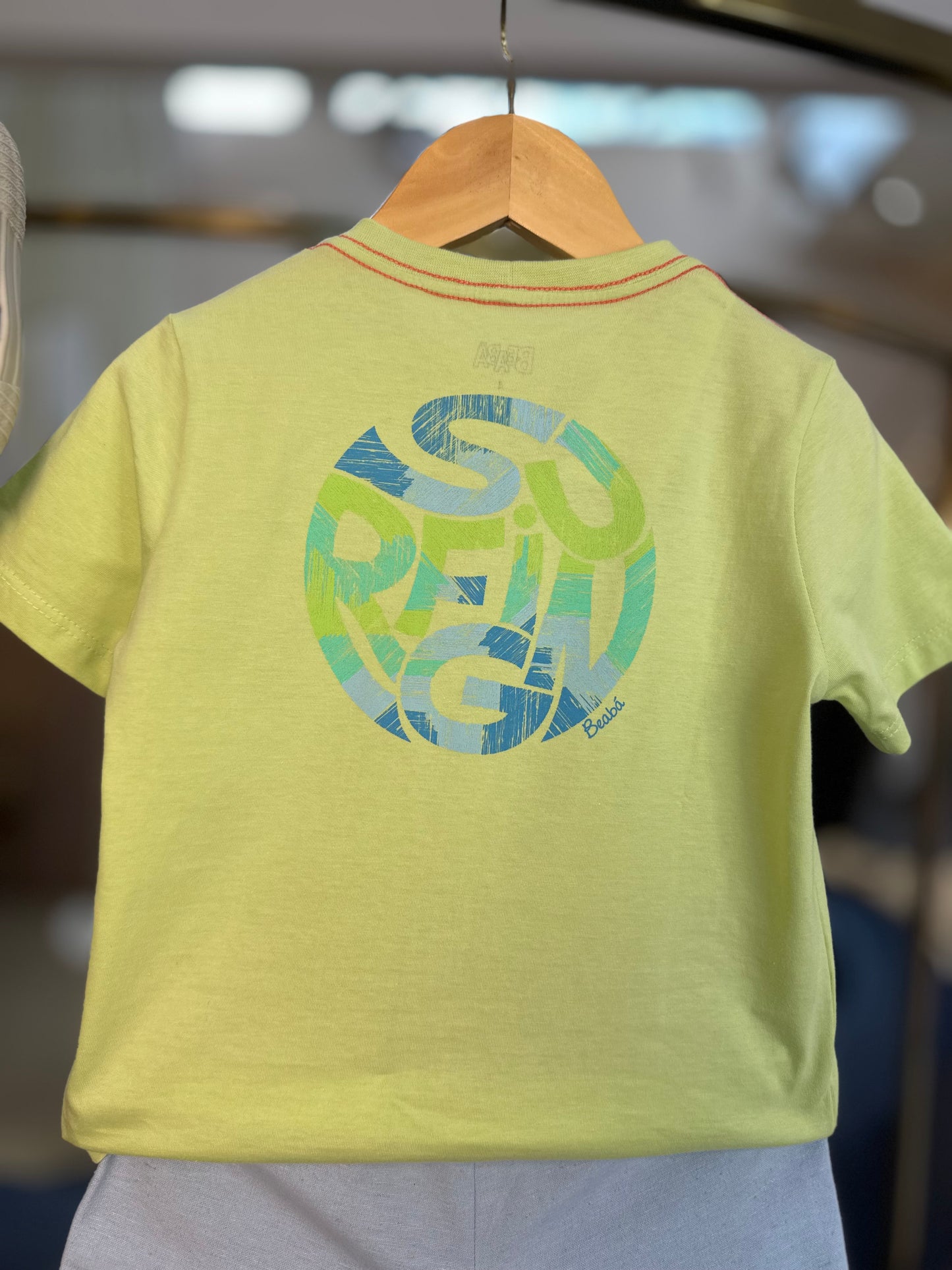 Conjunto Infantil Camiseta de Algodão e Bermuda de Sarja Ecológica - Beabá