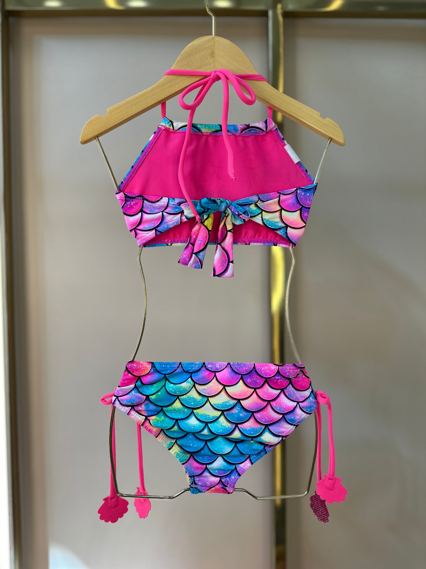 Biquíne Infantil Cropped Manu Mermaid - Siri Kids