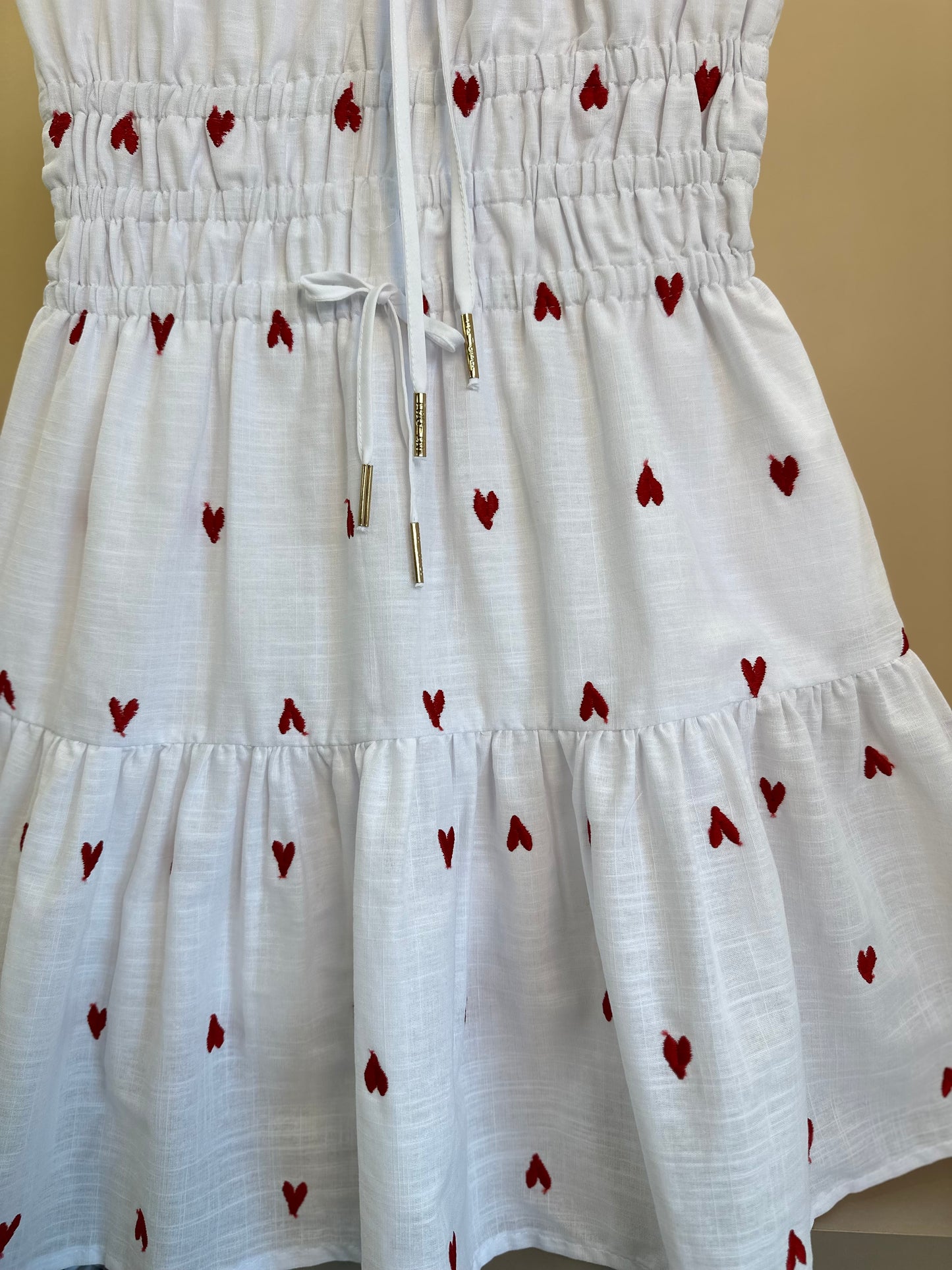 Vestido Teen Voil Corações Bordados - Two In