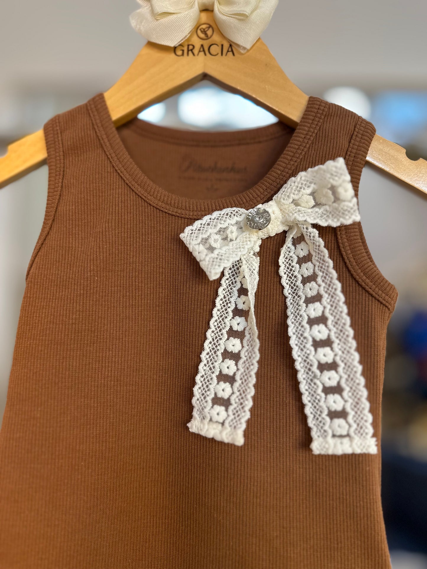 Conjunto Infantil Conceito Blusa Laço Renda e Saia Midi Tule Babados - Pituchinhus