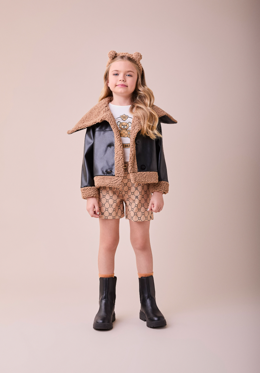 Conjunto Infantil Bear Blusa MC e Shorts - Momi