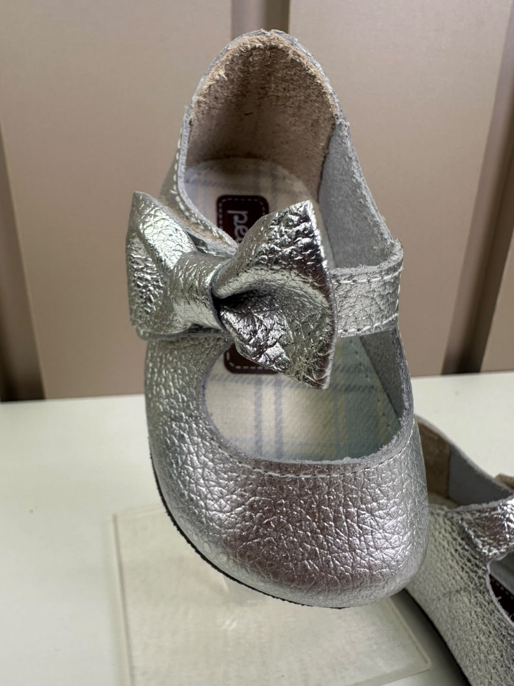 Sapato Bebê Couro Cubo Argent - Petit Cheval