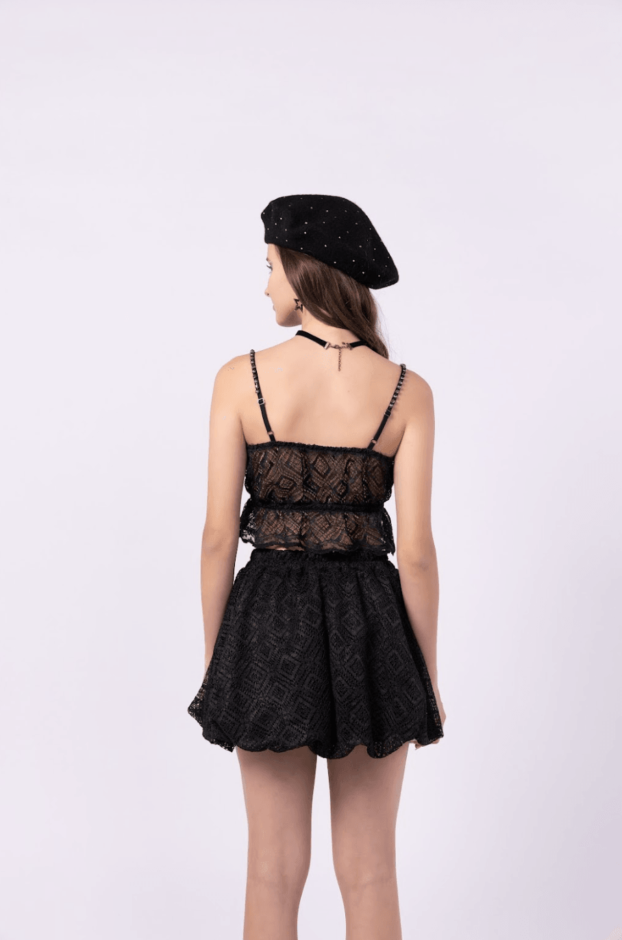 Conjunto balonê em renda Two In - Gracia