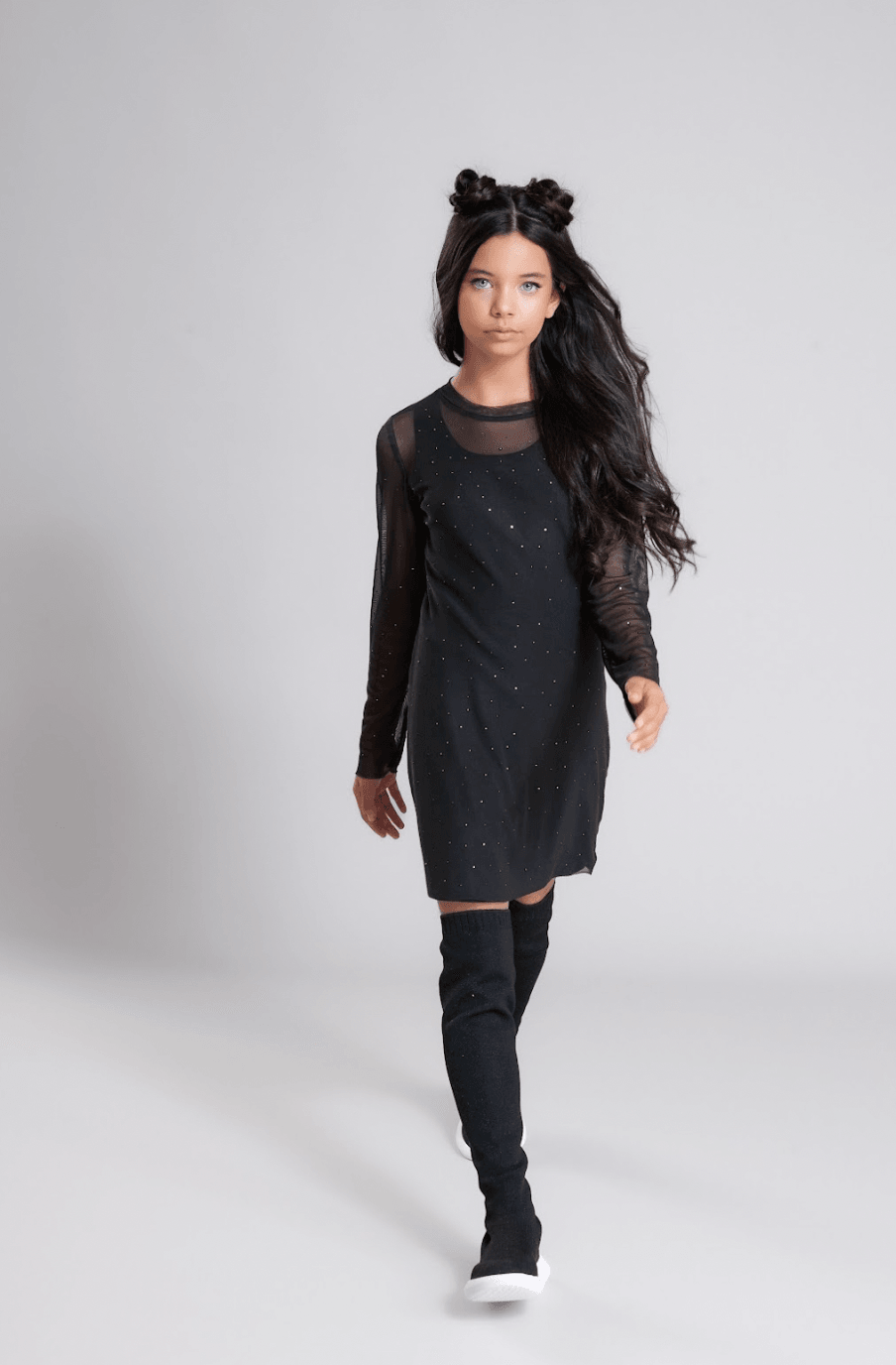 Vestido Tule Cristais Perfumaria - Gracia
