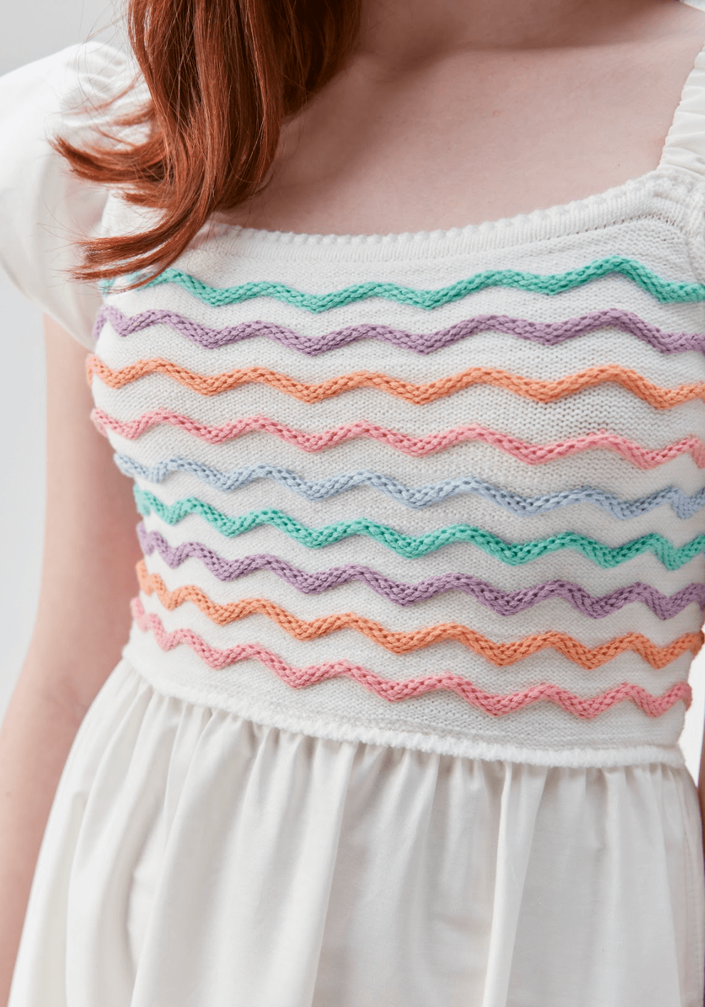 Vestido Midi Tricot e Tricoline Two In - Gracia
