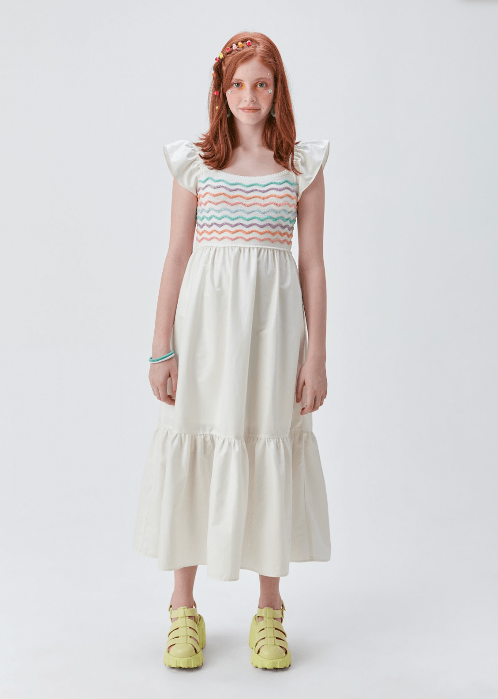 Vestido Midi Tricot e Tricoline Two In - Gracia