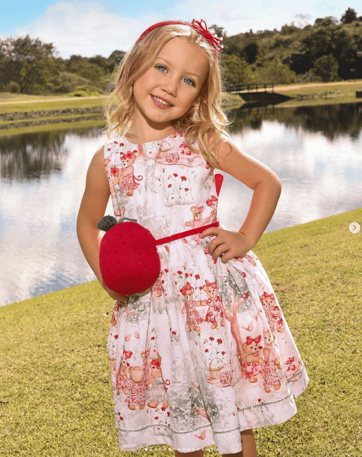 Vestido Estampado Árvore Laço Pituchinhus - Gracia
