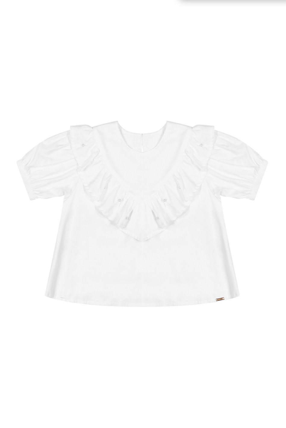 Bata Infantil em Tricoline Off White - Charpey