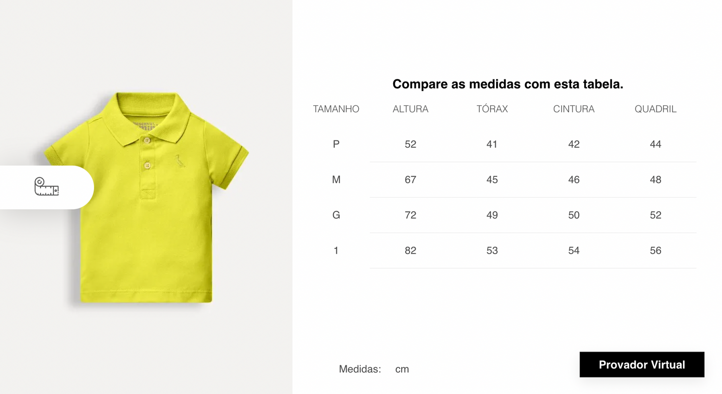 Polo Bebê Piquet Básica Branca - Reserva Mini