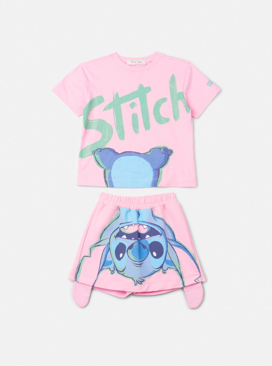Conjunto Infantil Stitch Blossom - Animê