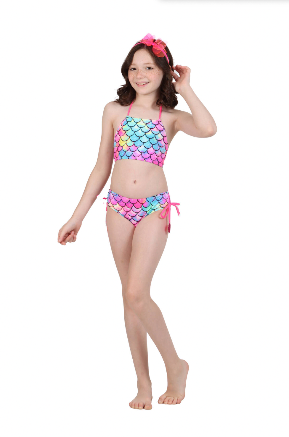 Biquíne Infantil Cropped Manu Mermaid - Siri Kids