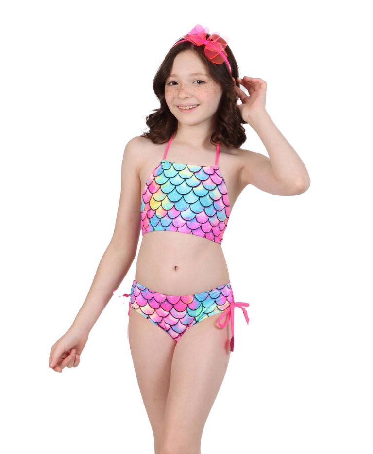 Biquíne Infantil Cropped Manu Mermaid - Siri Kids