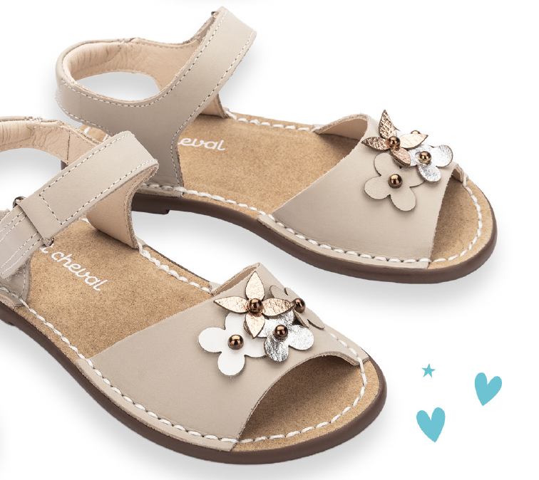 Sandália Infantil Jardim Areia - Petit Cheval