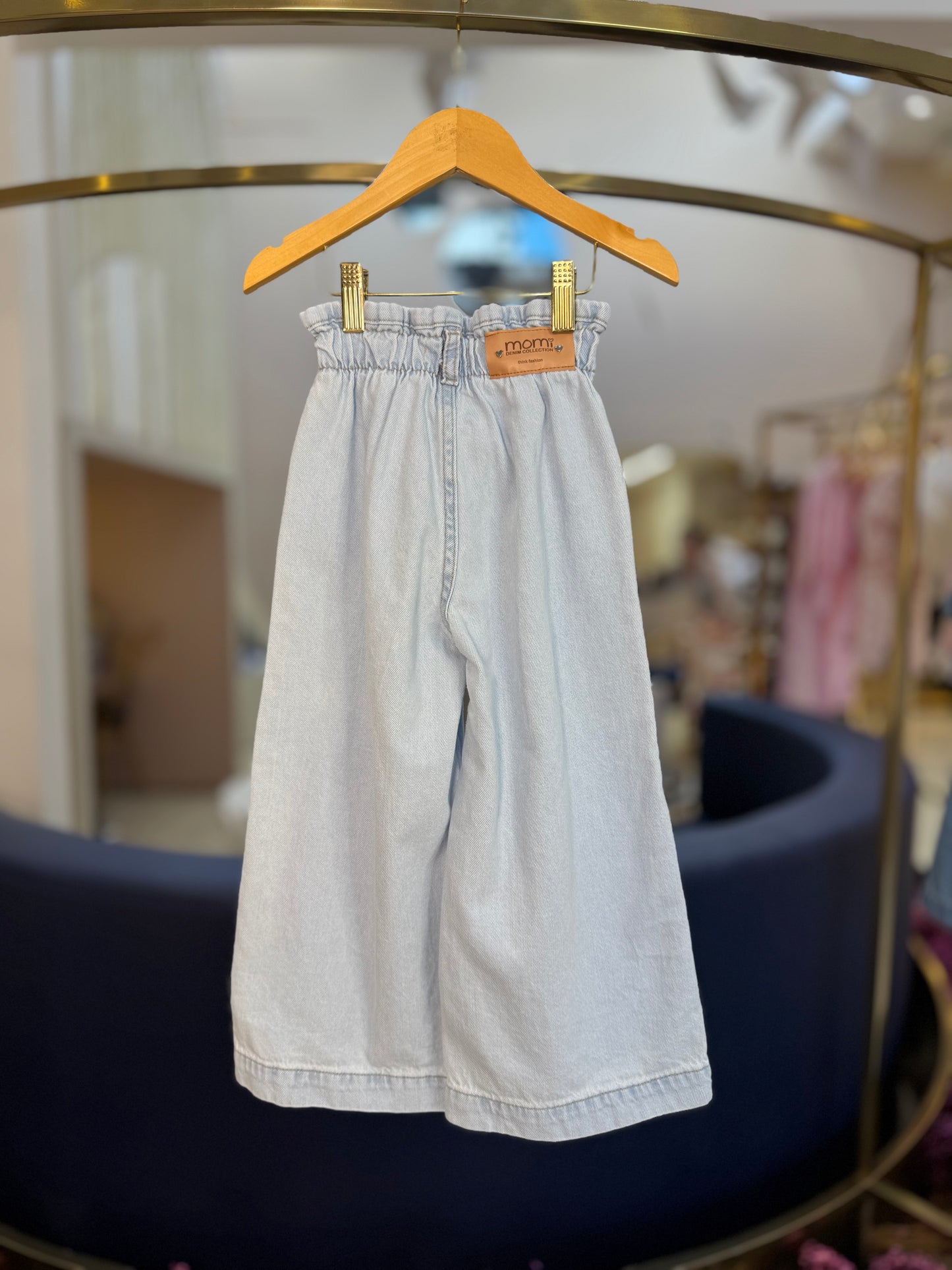 Calça Jeans Infantil Cós Clochard - Momi