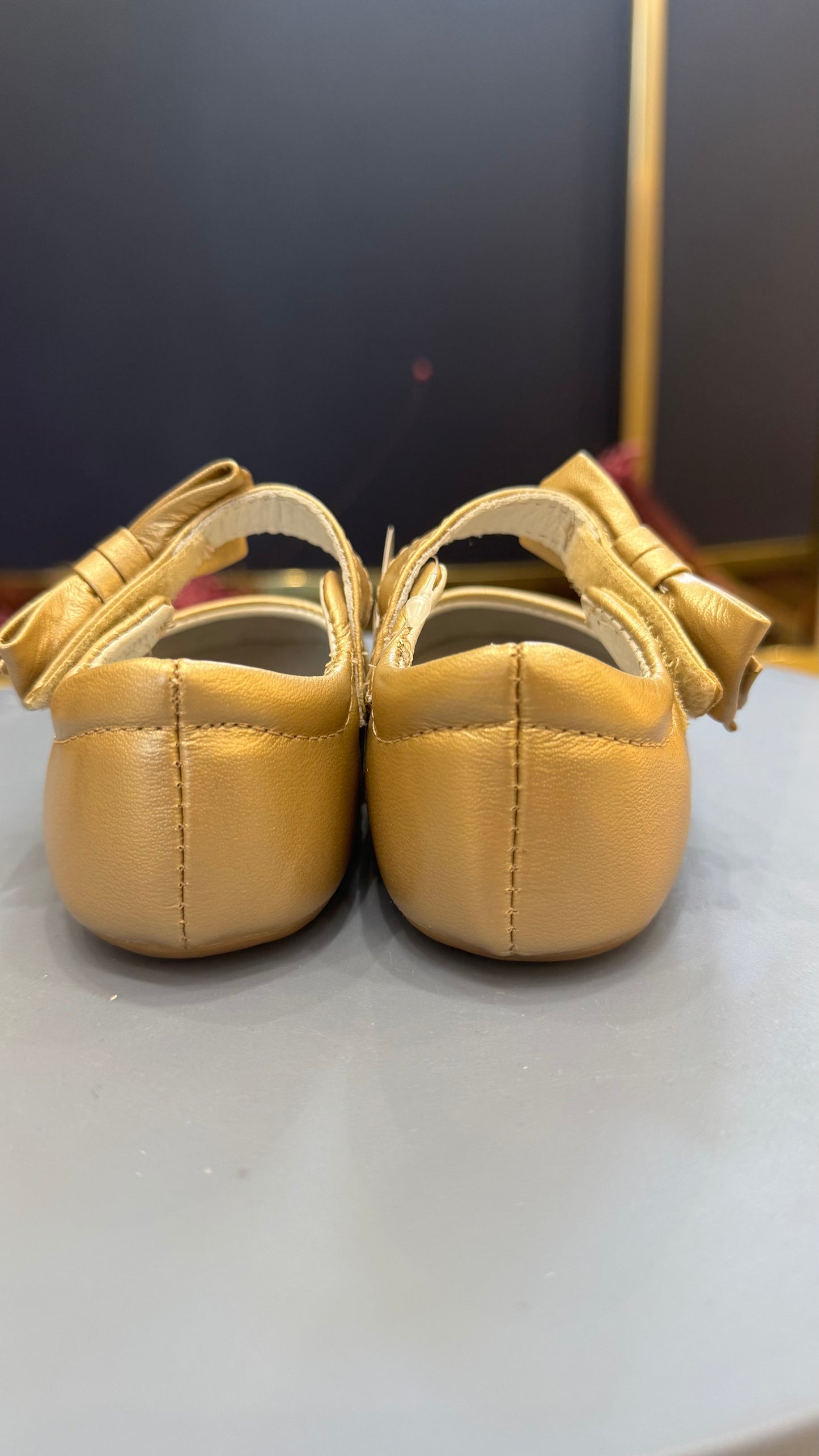Sapatilha Bebê Clássica Glitter Champagne - Gambo