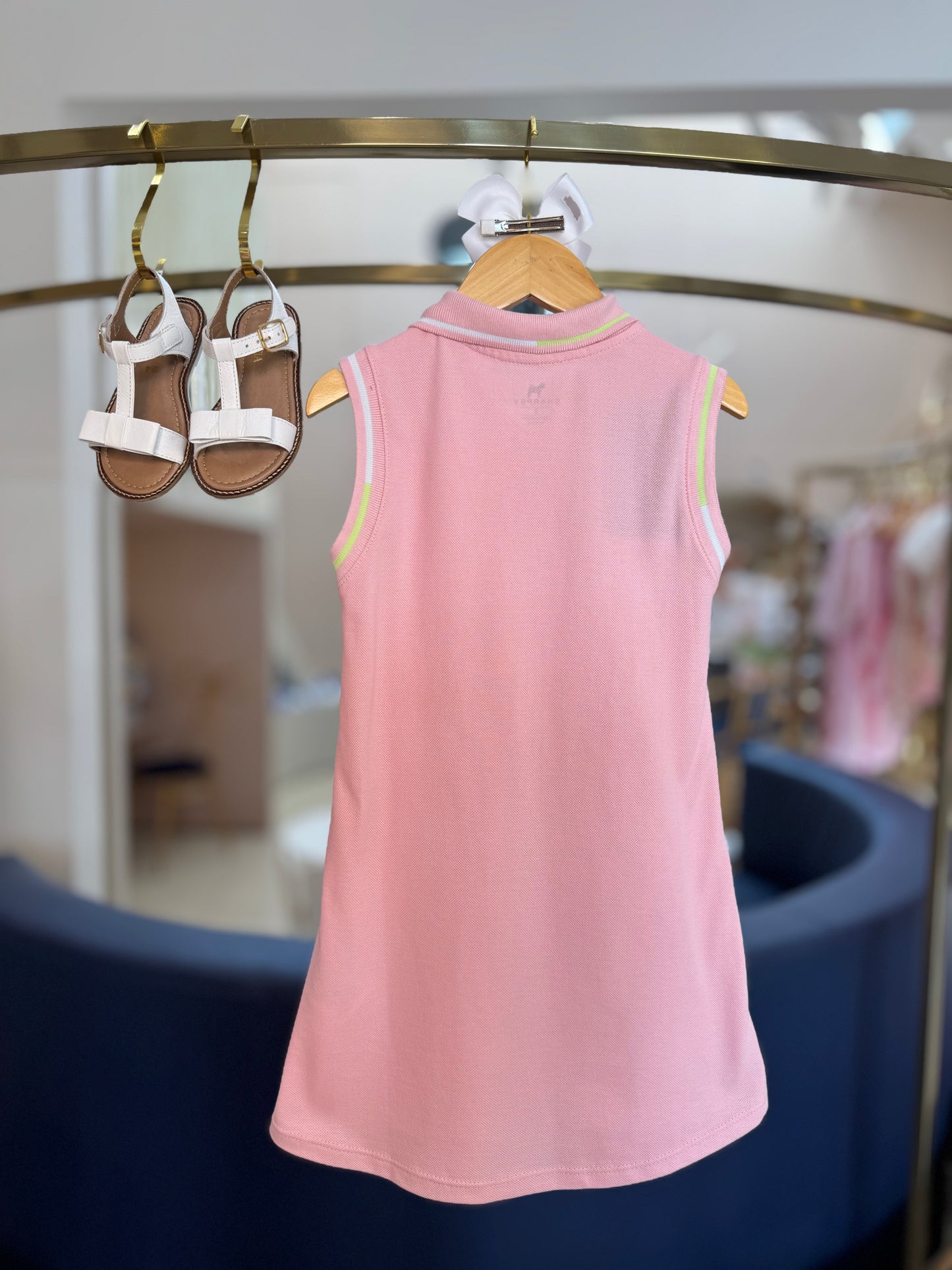 Vestido Infantil Piquet Tennista Rosa - Charpey