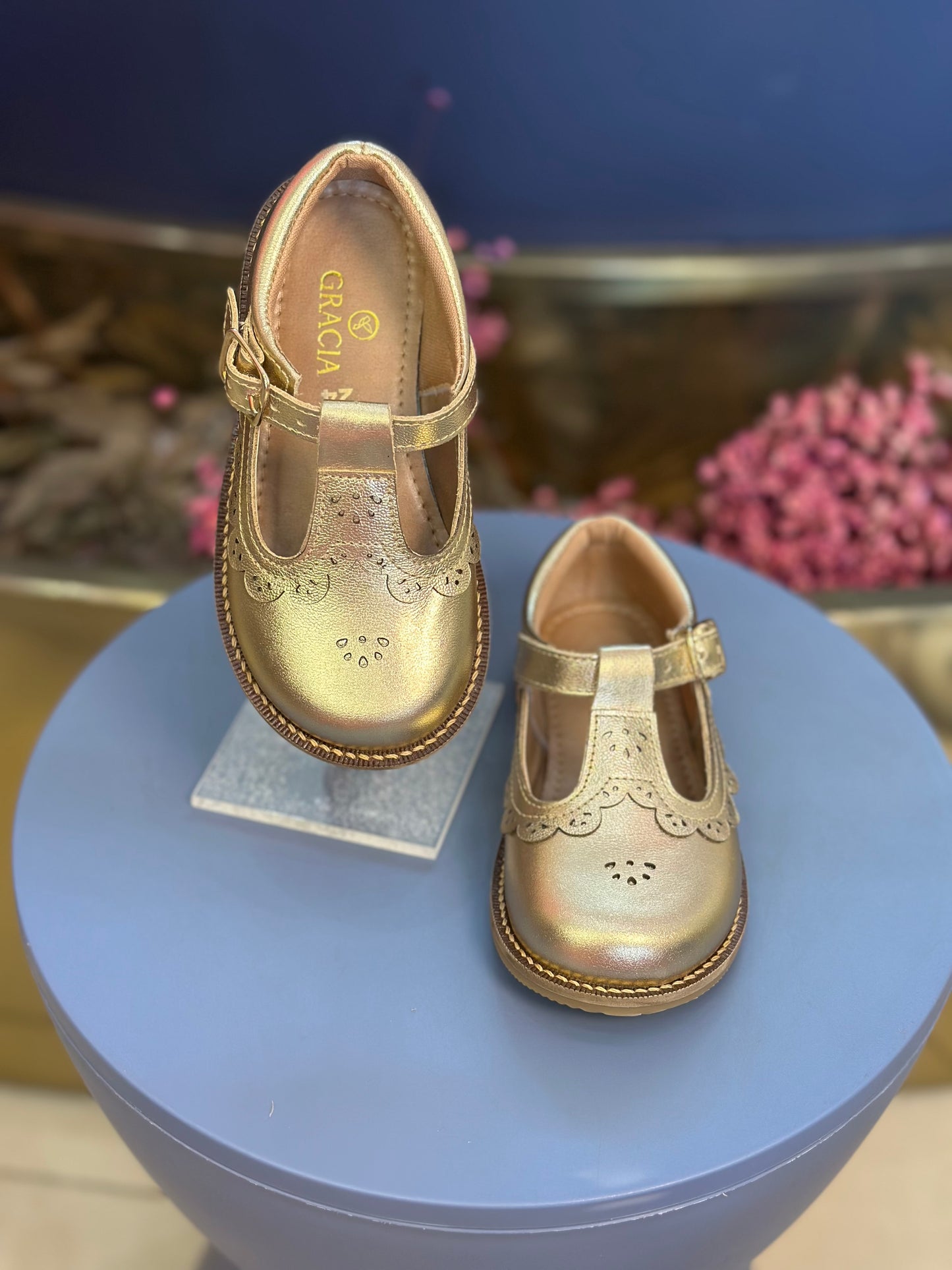 Sapato Infantil Serena Dourado - Gracia
